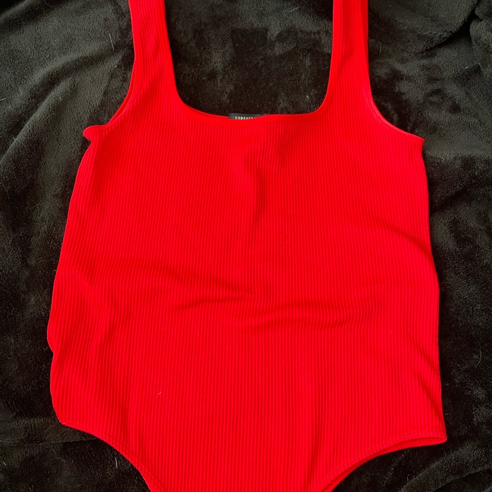 Red body suit